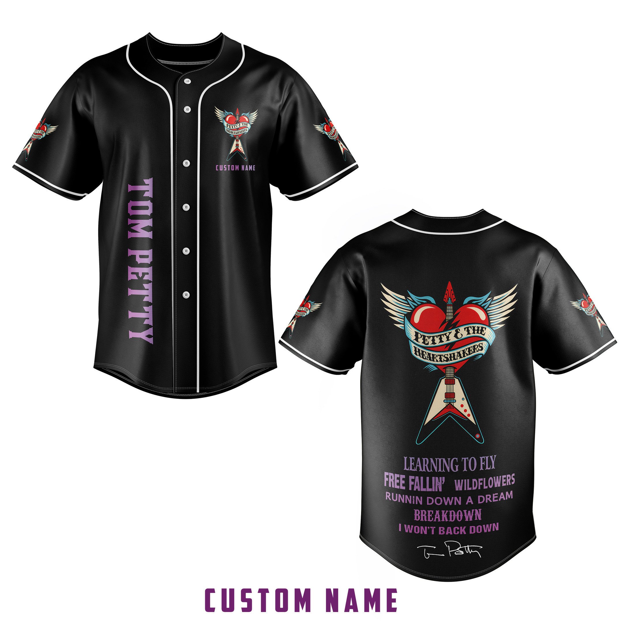 Tom Petty Baseball Jersey For Fans