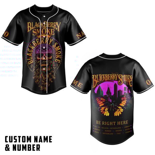 Blackberry Smoke Baseball Jersey For Fans