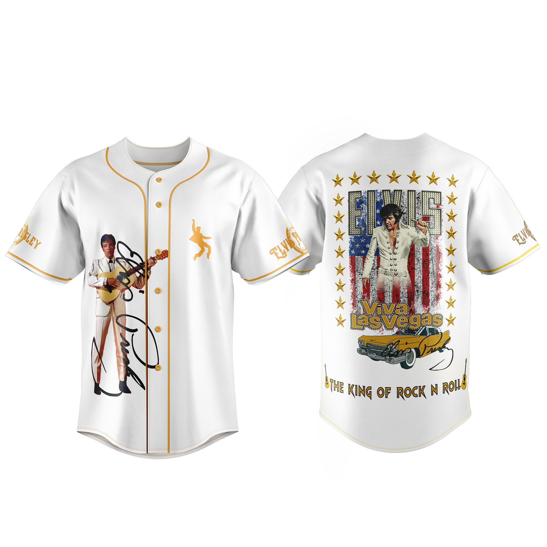 Elvis Presley Baseball Jersey For Fans