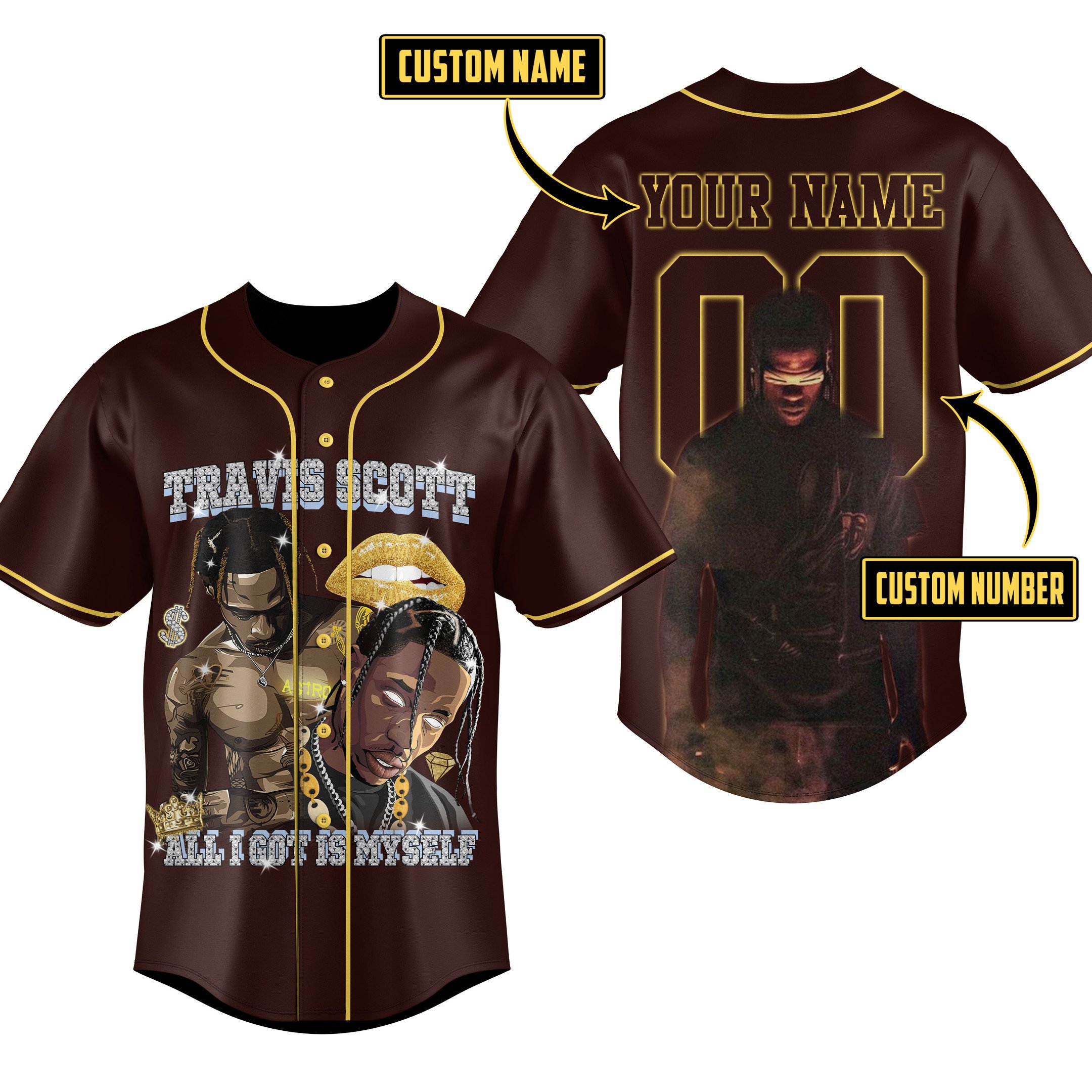 Travis Scott Baseball Jersey For Fans