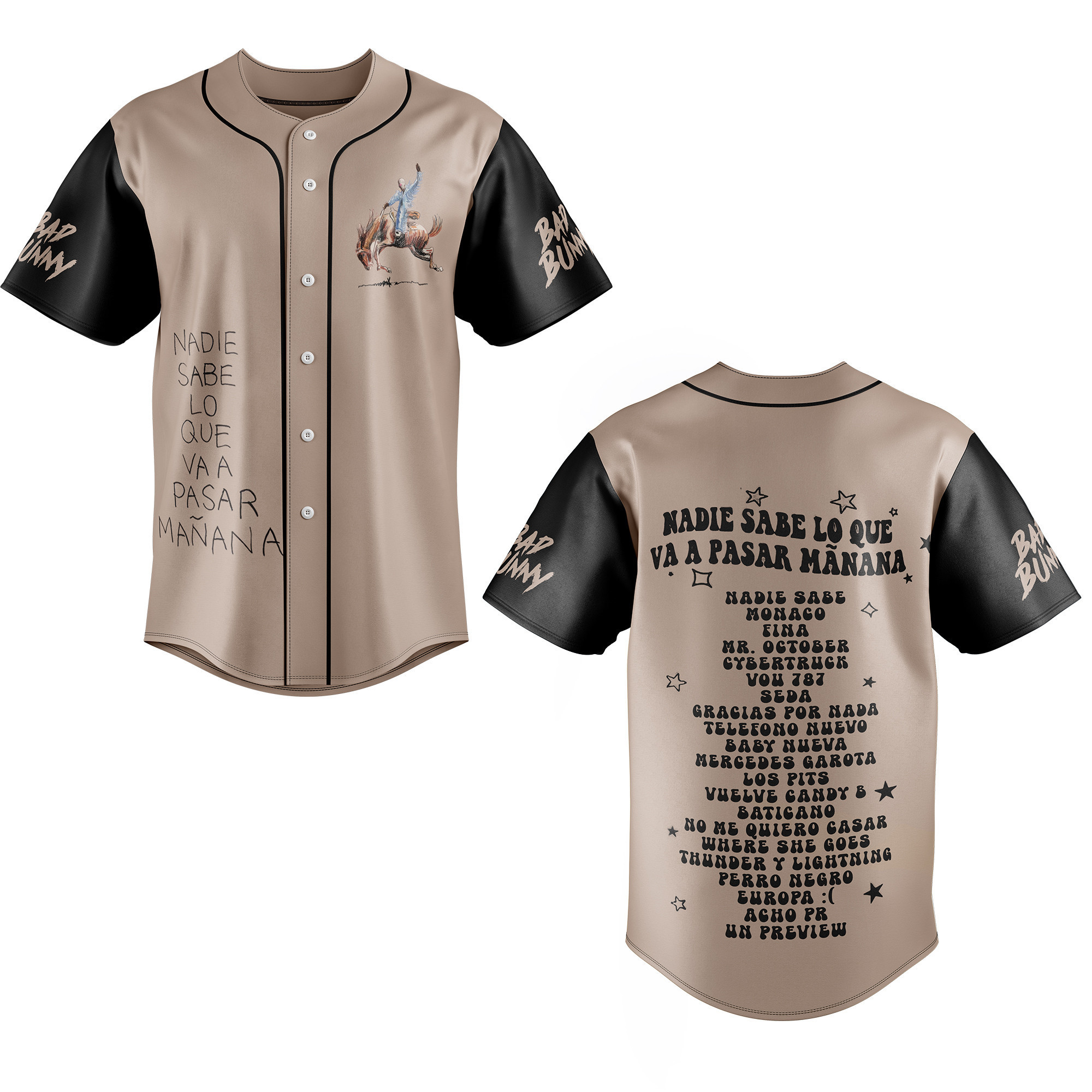 Bad Bunny Baseball Jersey For Fans