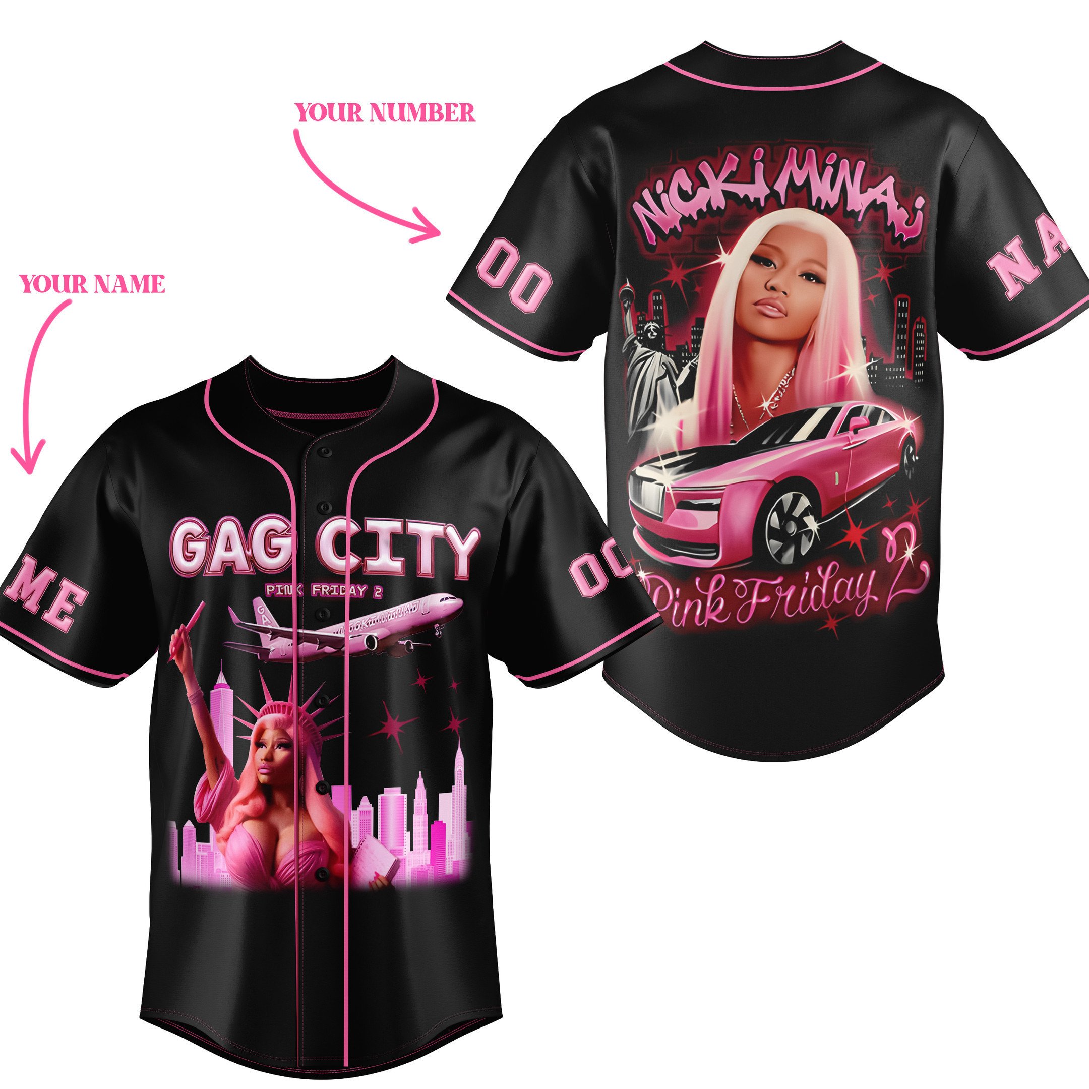 Nicki Minaj Baseball Jersey For Fans