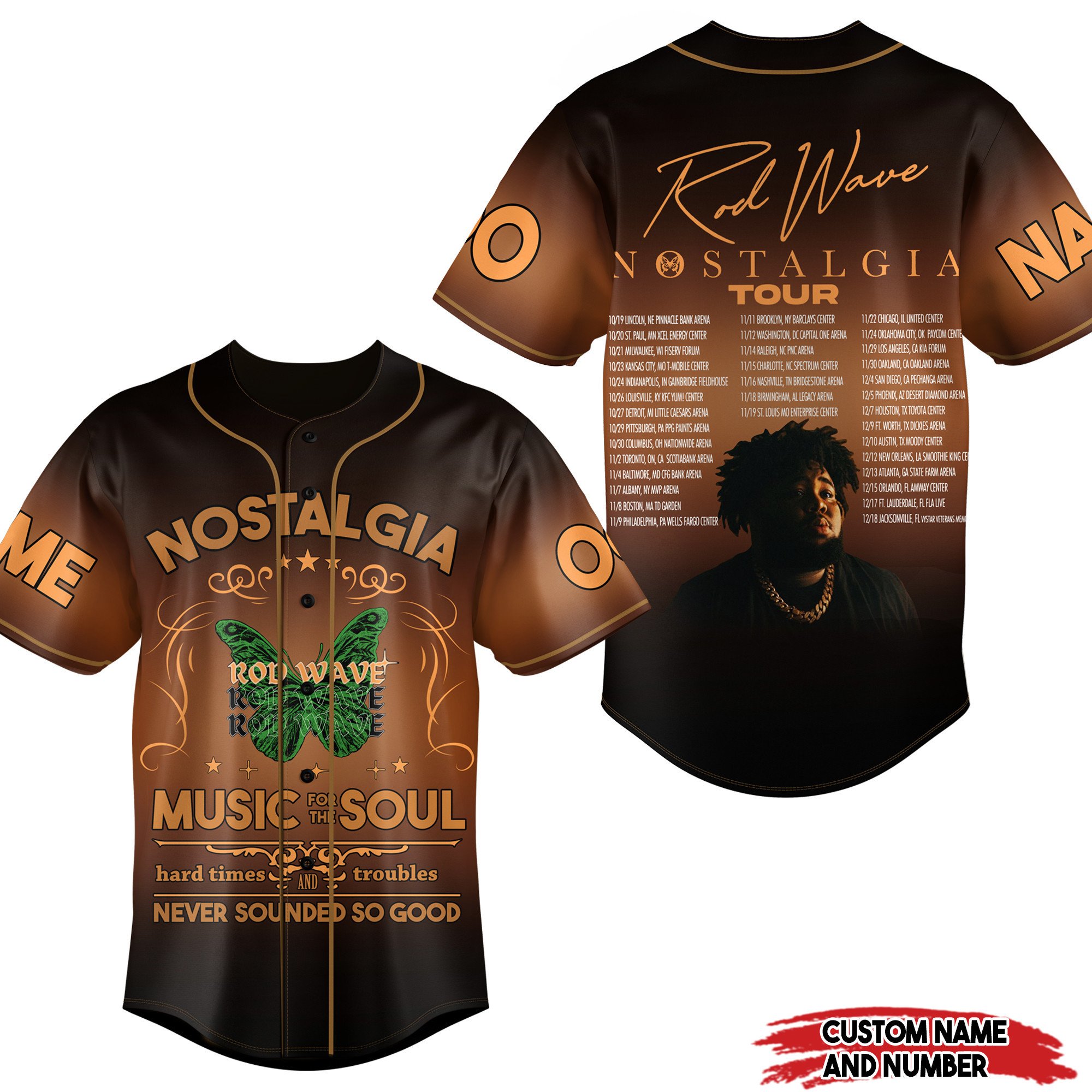 Rod Wave Baseball Jersey For Fans