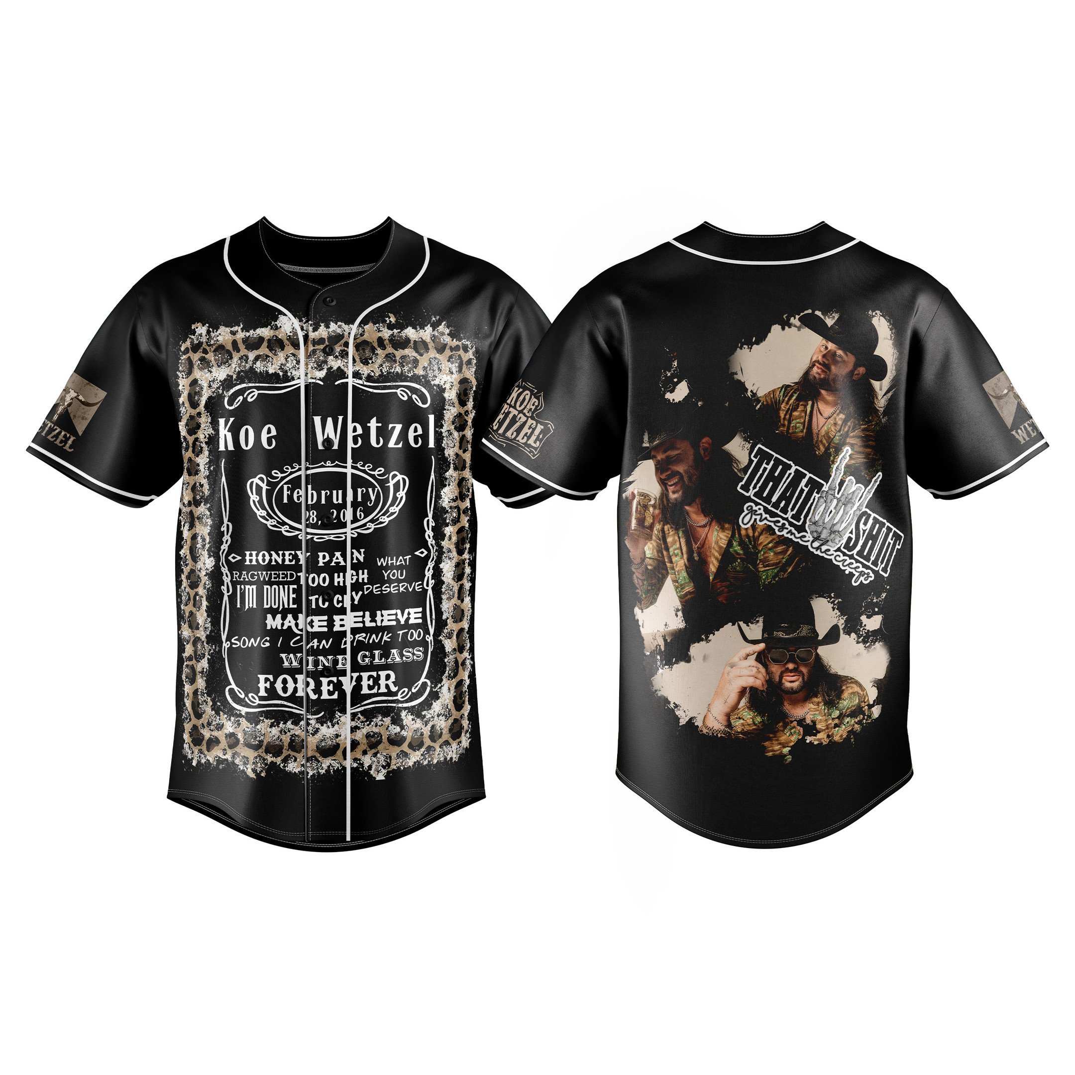 Koe Wetzel Baseball Jersey For Fans