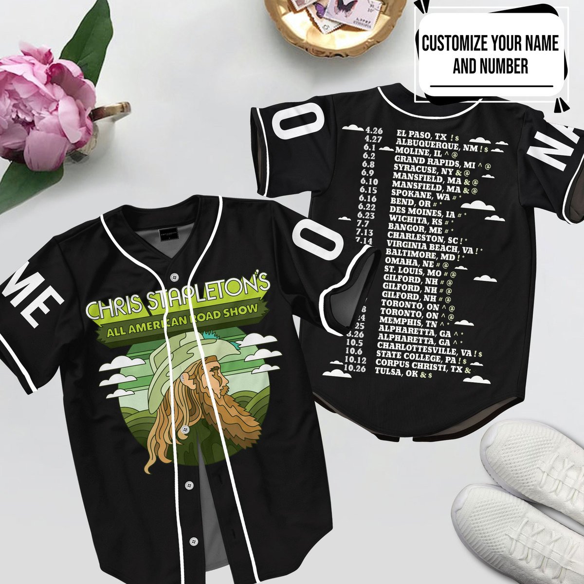 Chris Stapleton Baseball Jersey For Fans