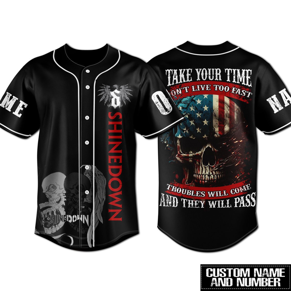 Shinedown Baseball Jersey For Fans