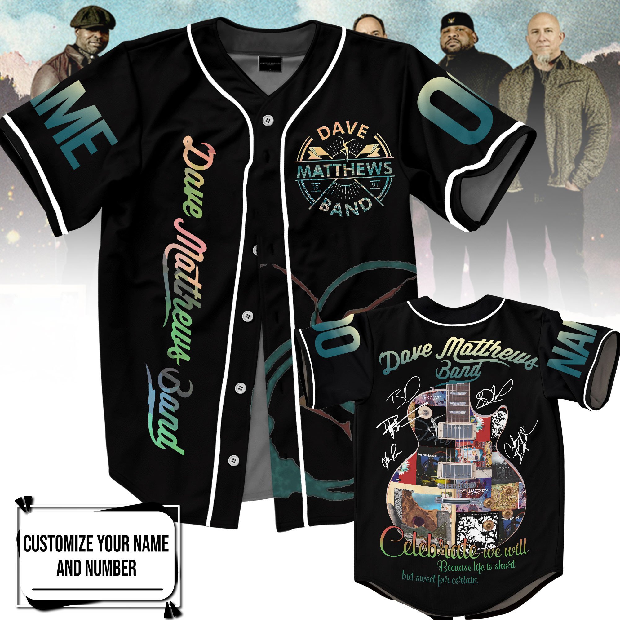 Dave Matthews Band Baseball Jersey For Fans