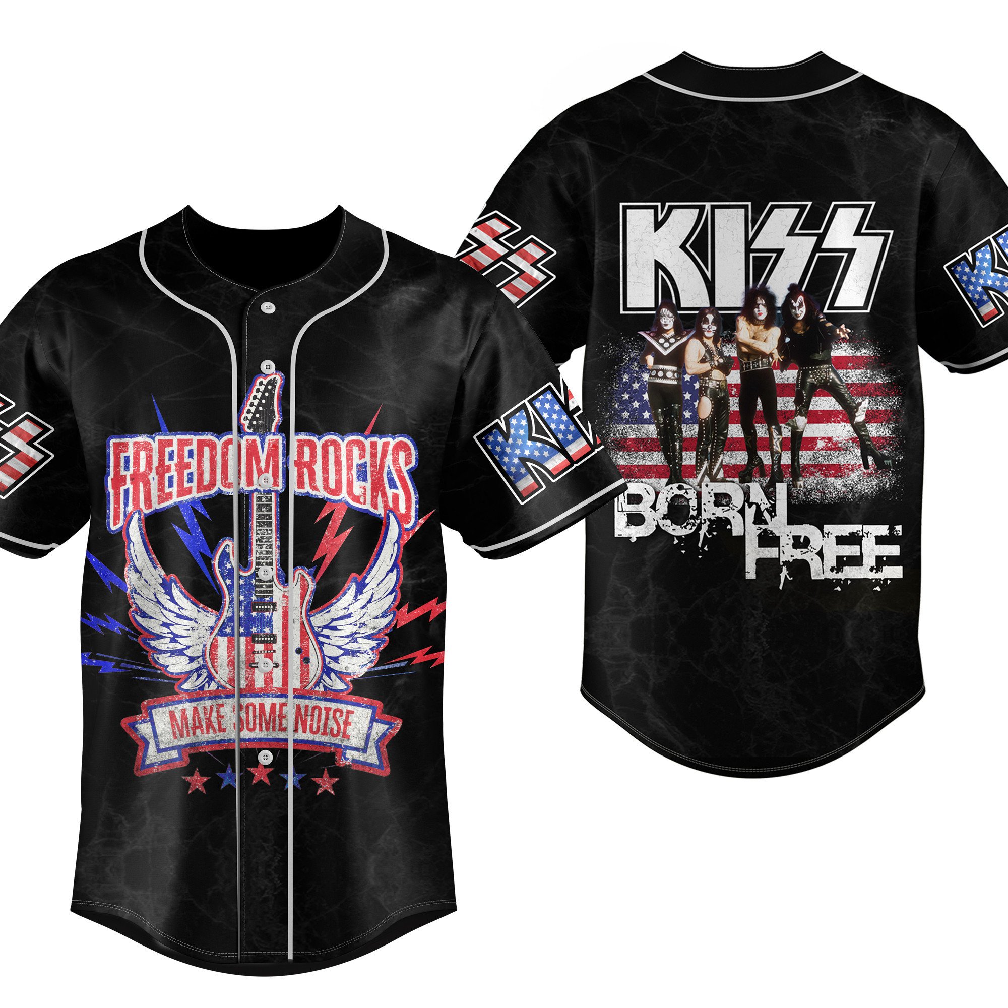 Kiss Baseball Jersey For Fans