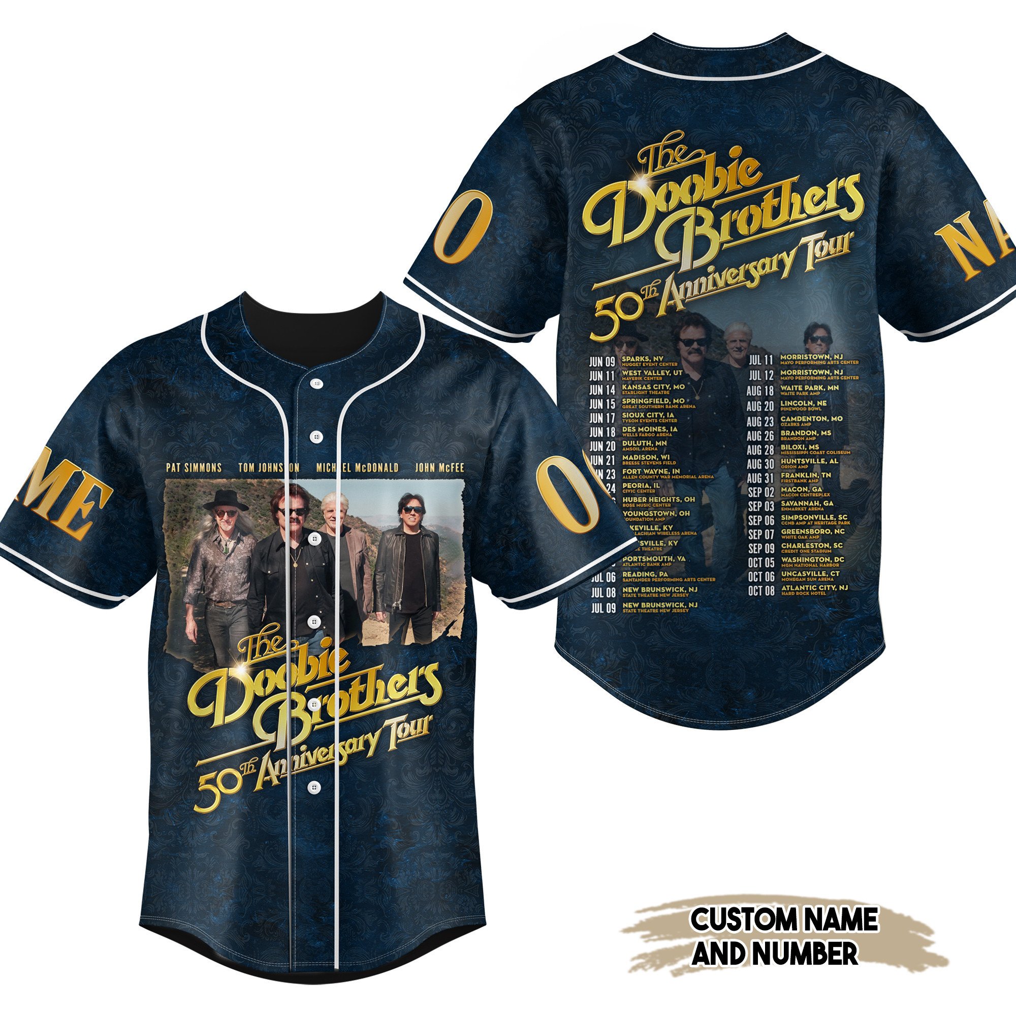 The Doobie Brothers Baseball Jersey For Fans
