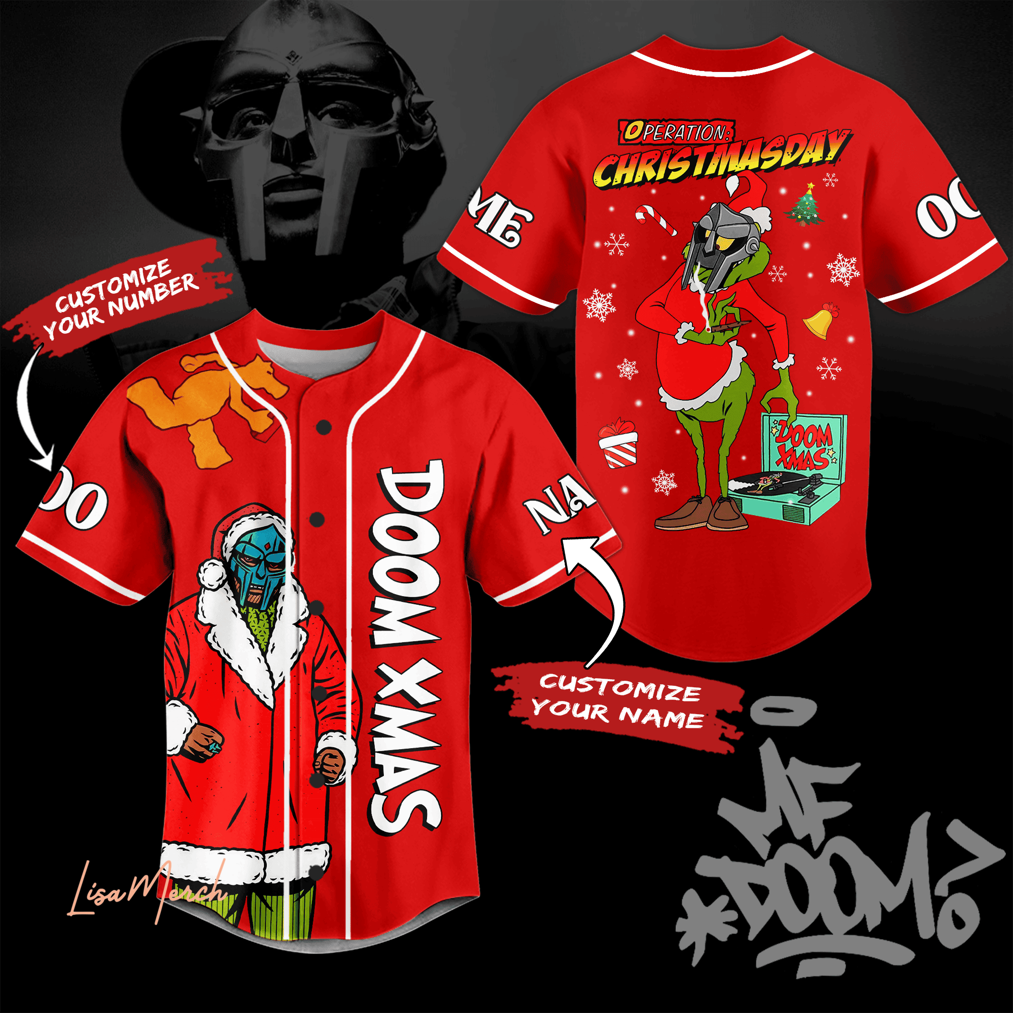 Mf Doom Baseball Jersey For Fans