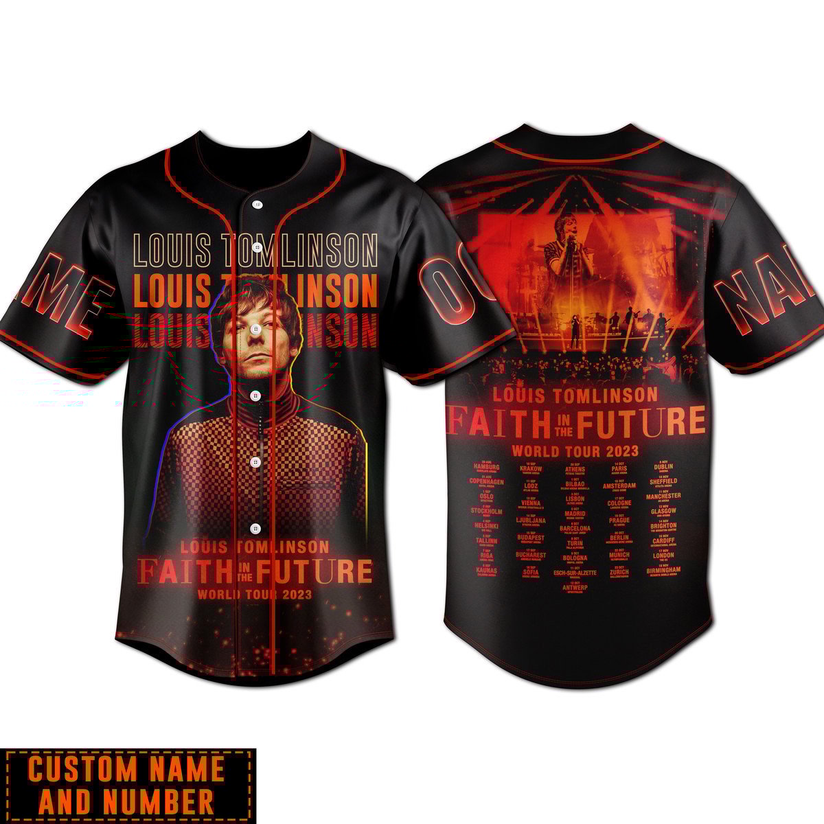 Louis Tomlinson Baseball Jersey For Fans