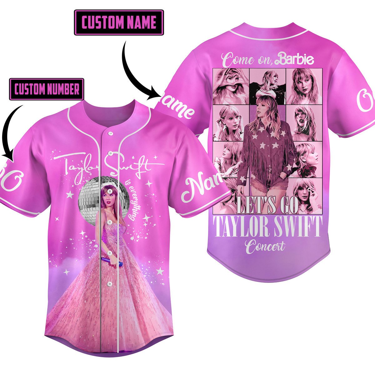 Taylor Swift Baseball Jersey For Fans