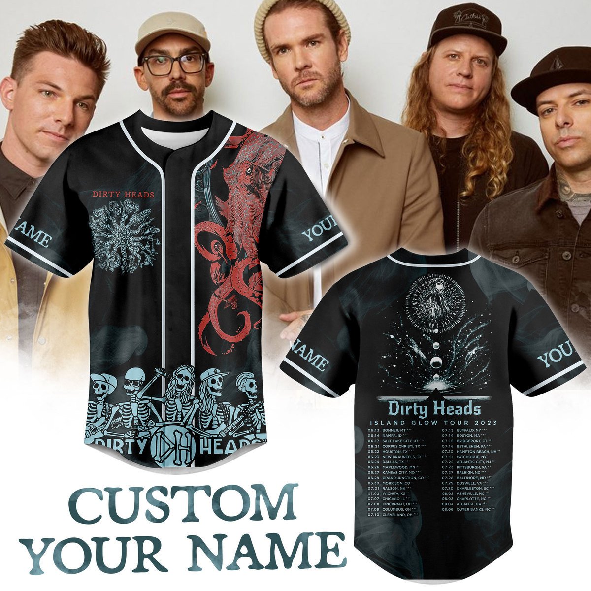 Dirty Heads Baseball Jersey For Fans