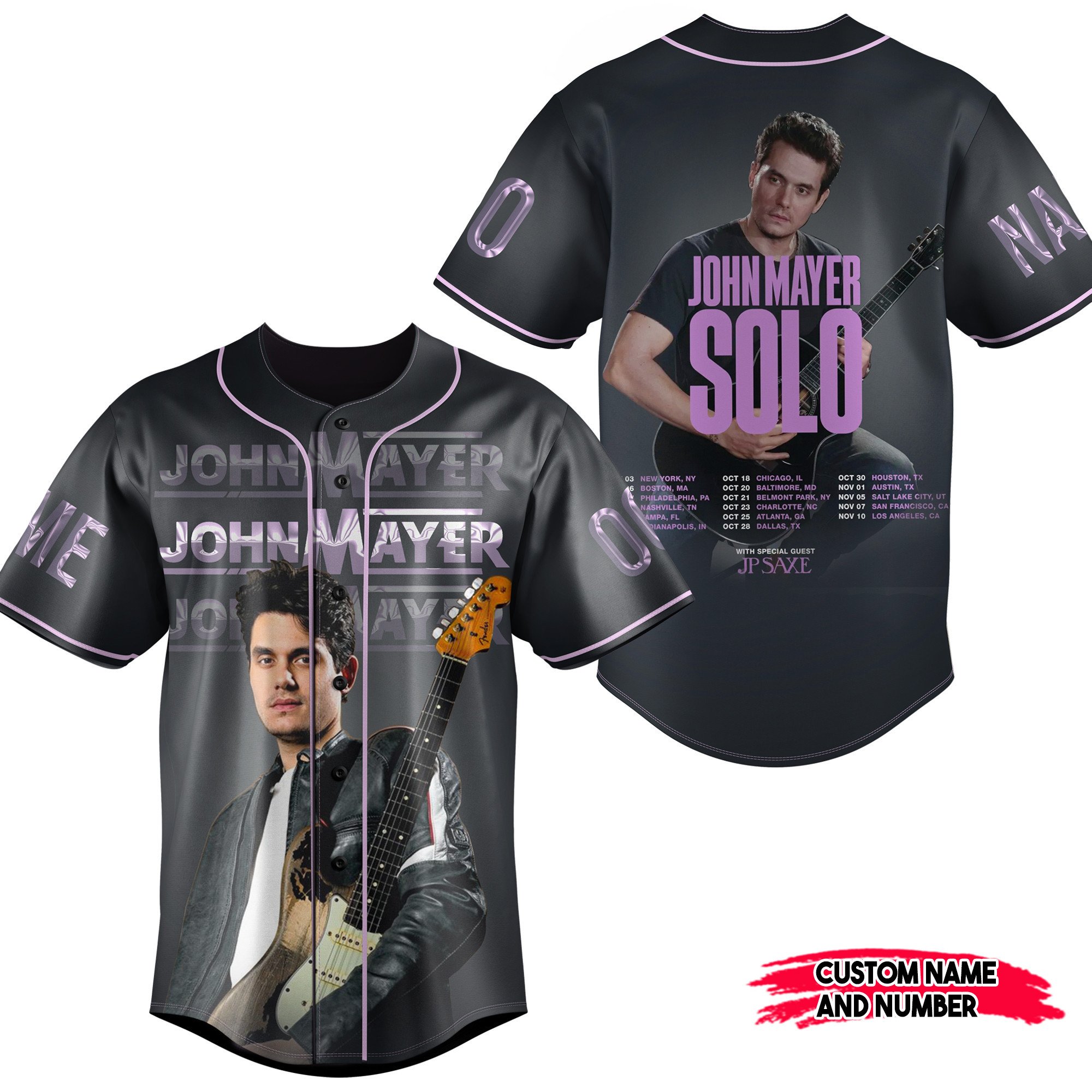 John Mayer Baseball Jersey For Fans