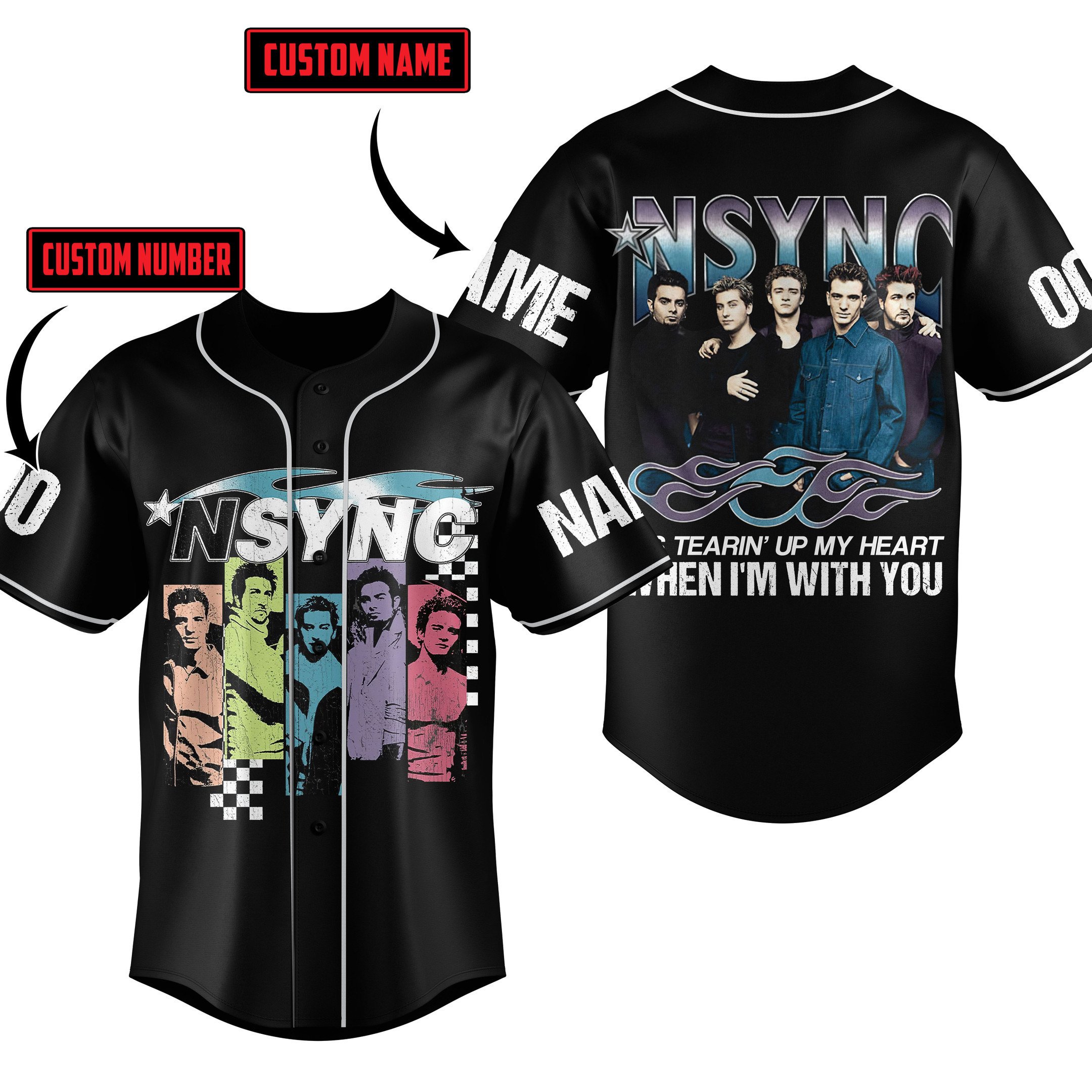 Nsync Baseball Jersey For Fans