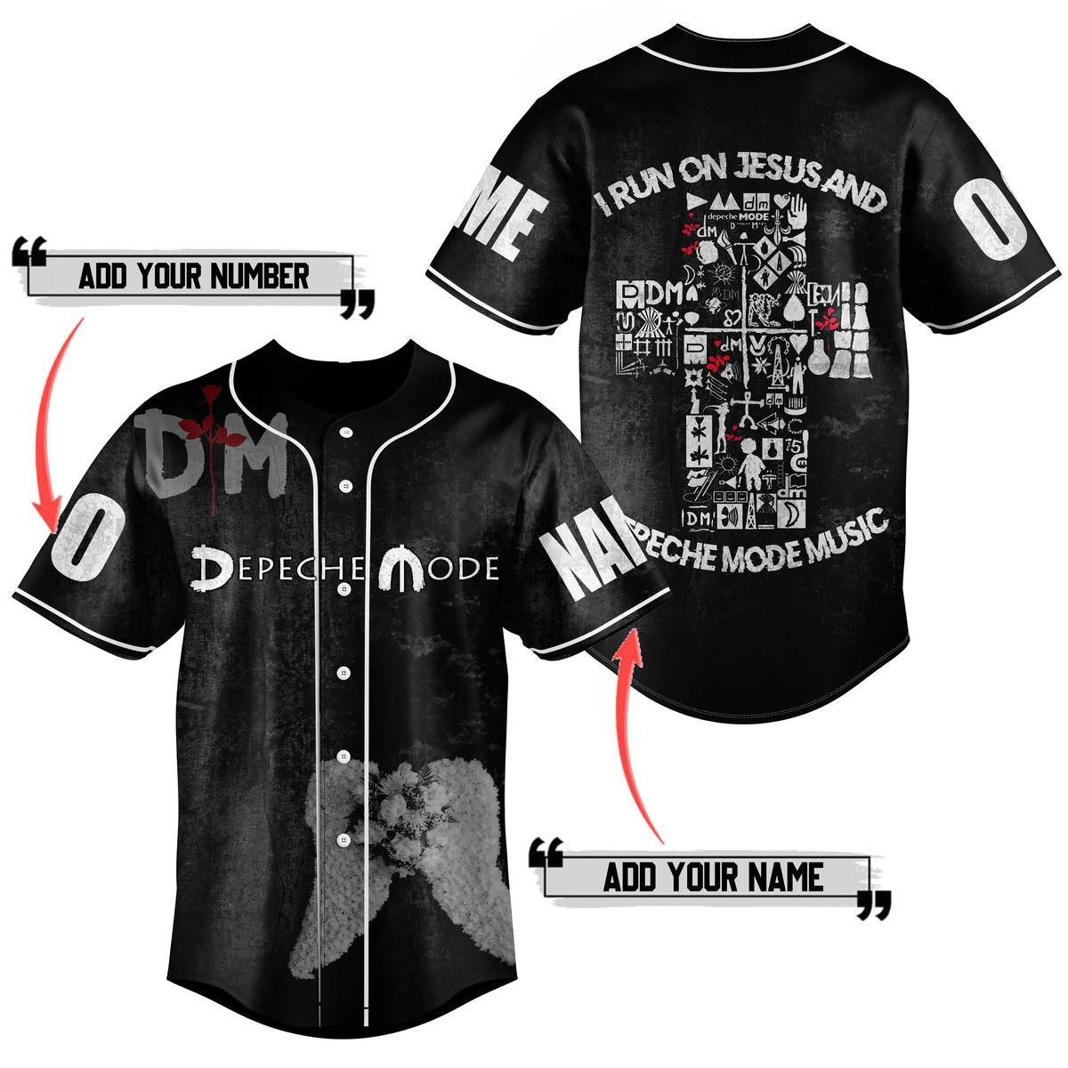 Depeche Mode Baseball Jersey For Fans