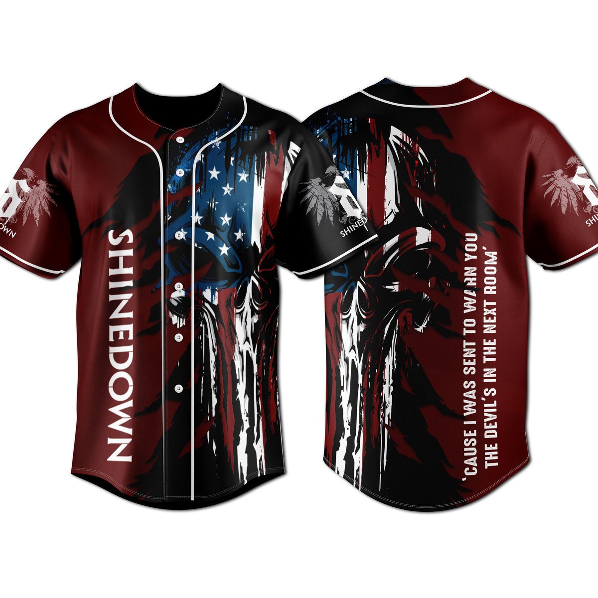 Shinedown Baseball Jersey For Fans