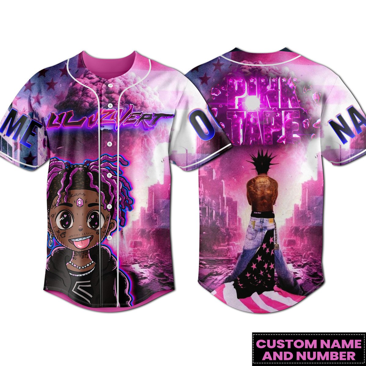 Lil Uzi Vert Baseball Jersey For Fans