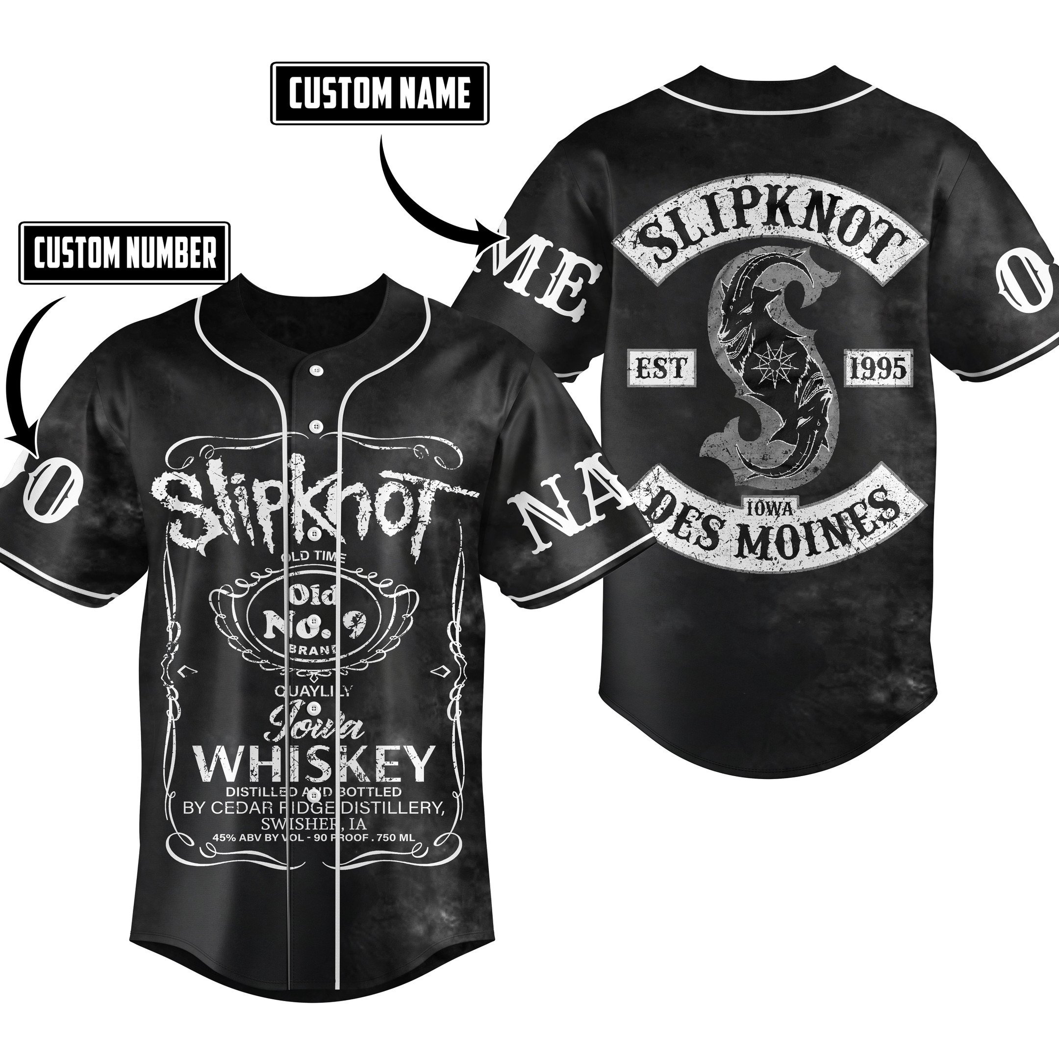 Slipknot Baseball Jersey For Fans
