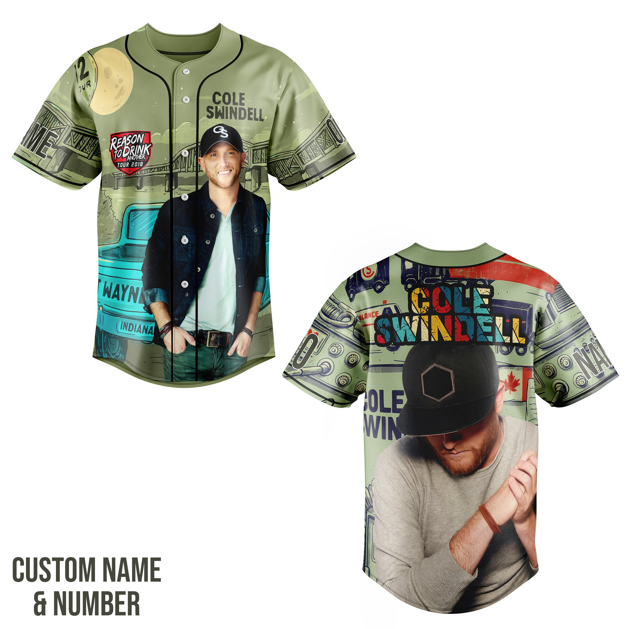 Cole Swindell Baseball Jersey For Fans