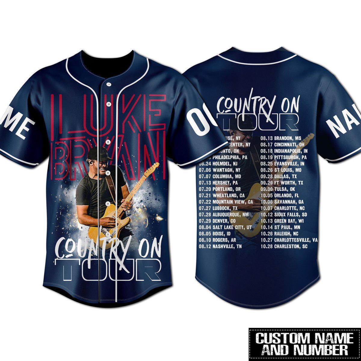 Luke Bryan Baseball Jersey For Fans