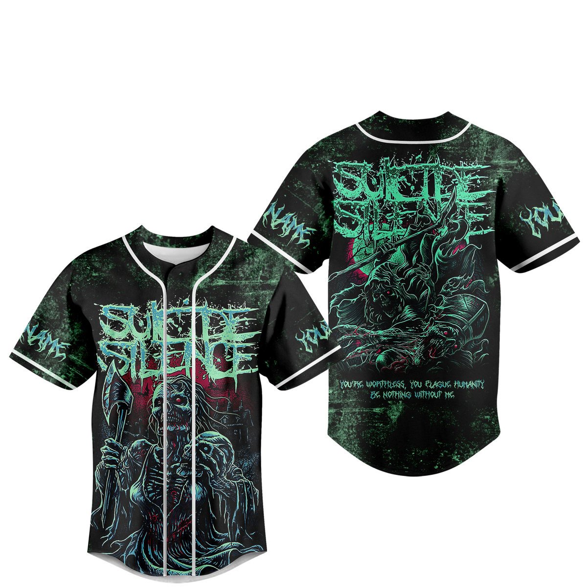 Suicide Silence Baseball Jersey For Fans
