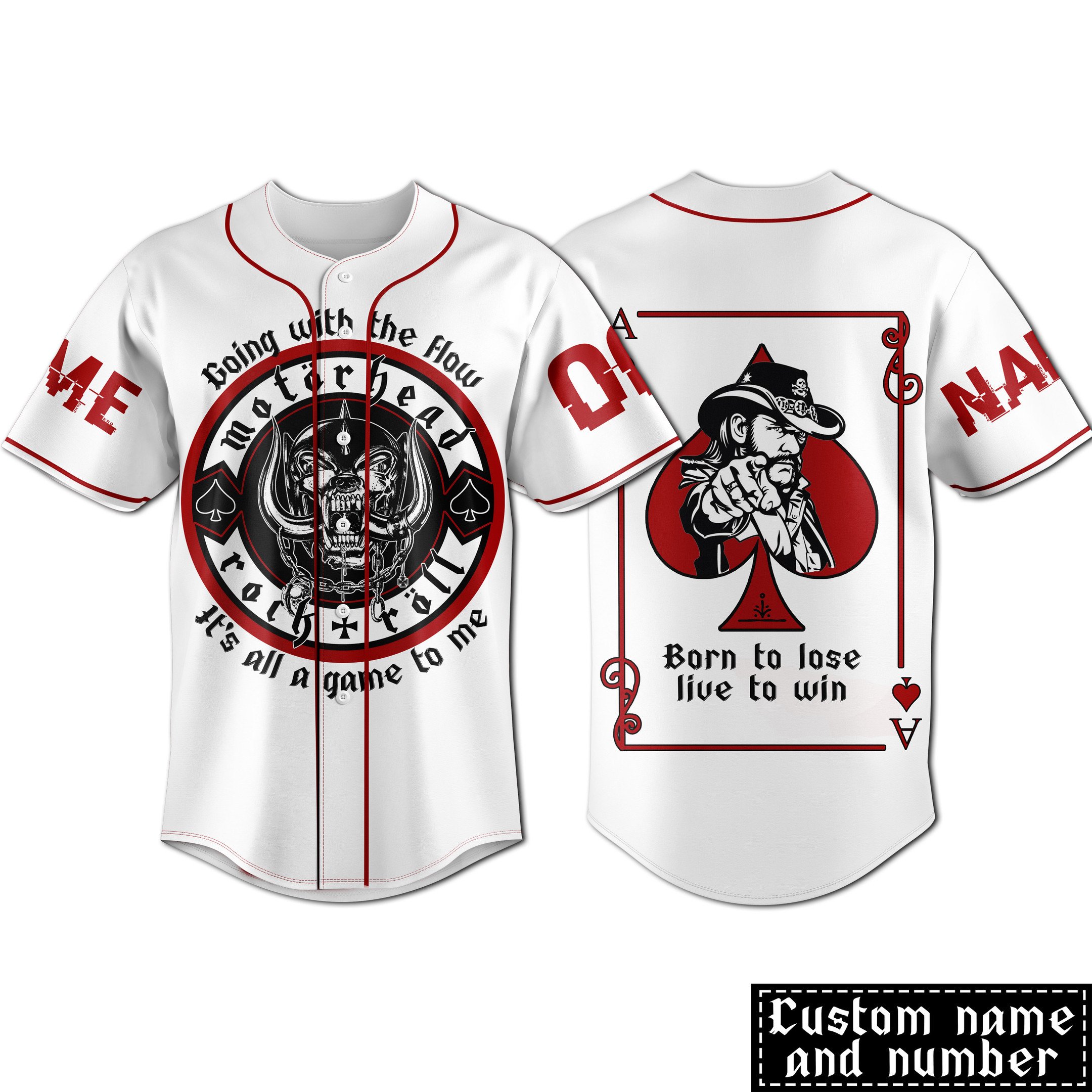 Motorhead Baseball Jersey For Fans