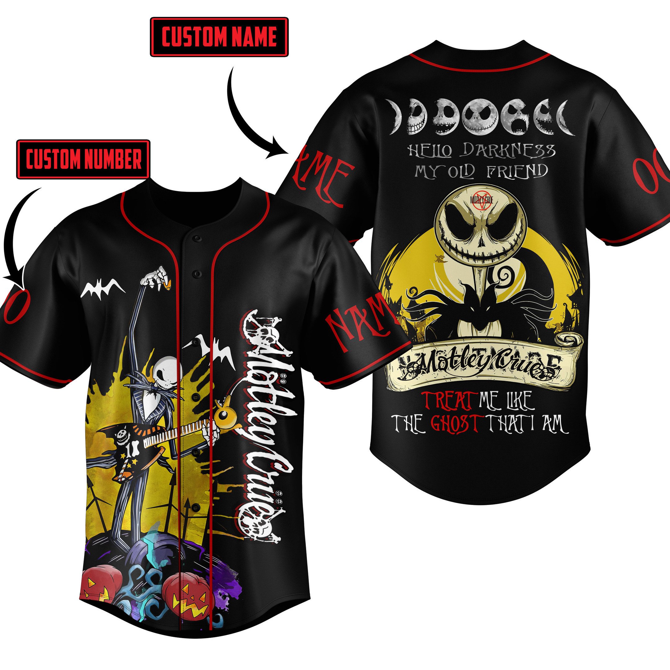 Motley Crue Baseball Jersey For Fans