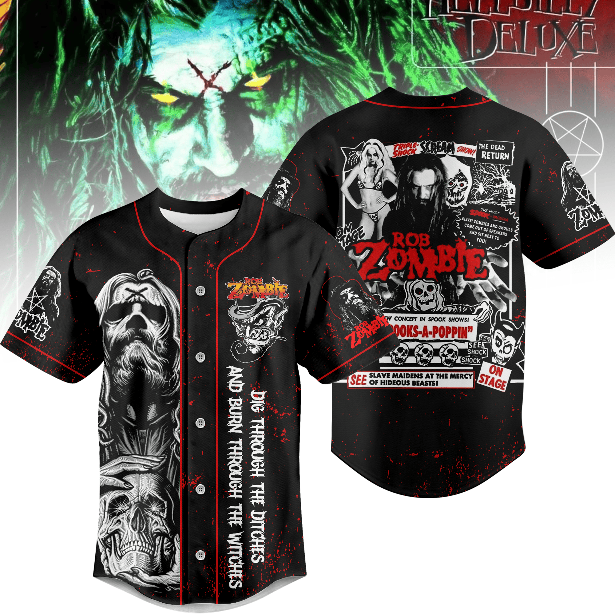 Rob Zombie Baseball Jersey For Fans