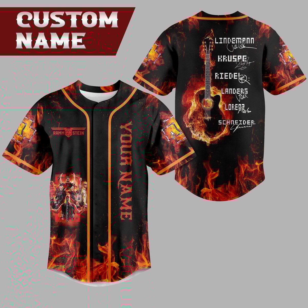 Rammstein Baseball Jersey For Fans