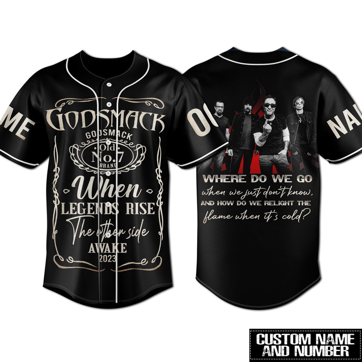 Godsmack Baseball Jersey For Fans