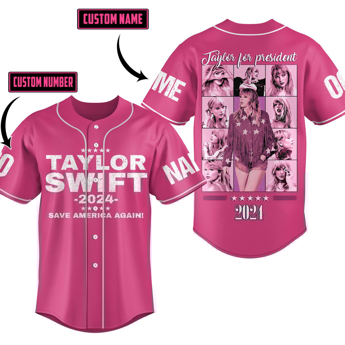 Taylor Swift Baseball Jersey For Fans