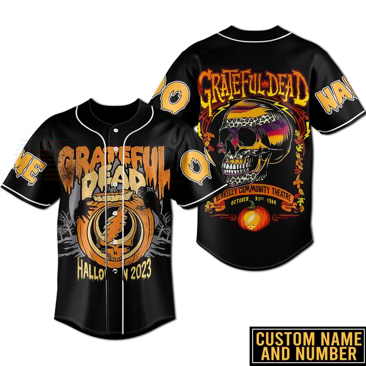 Grateful Dead Baseball Jersey For Fans