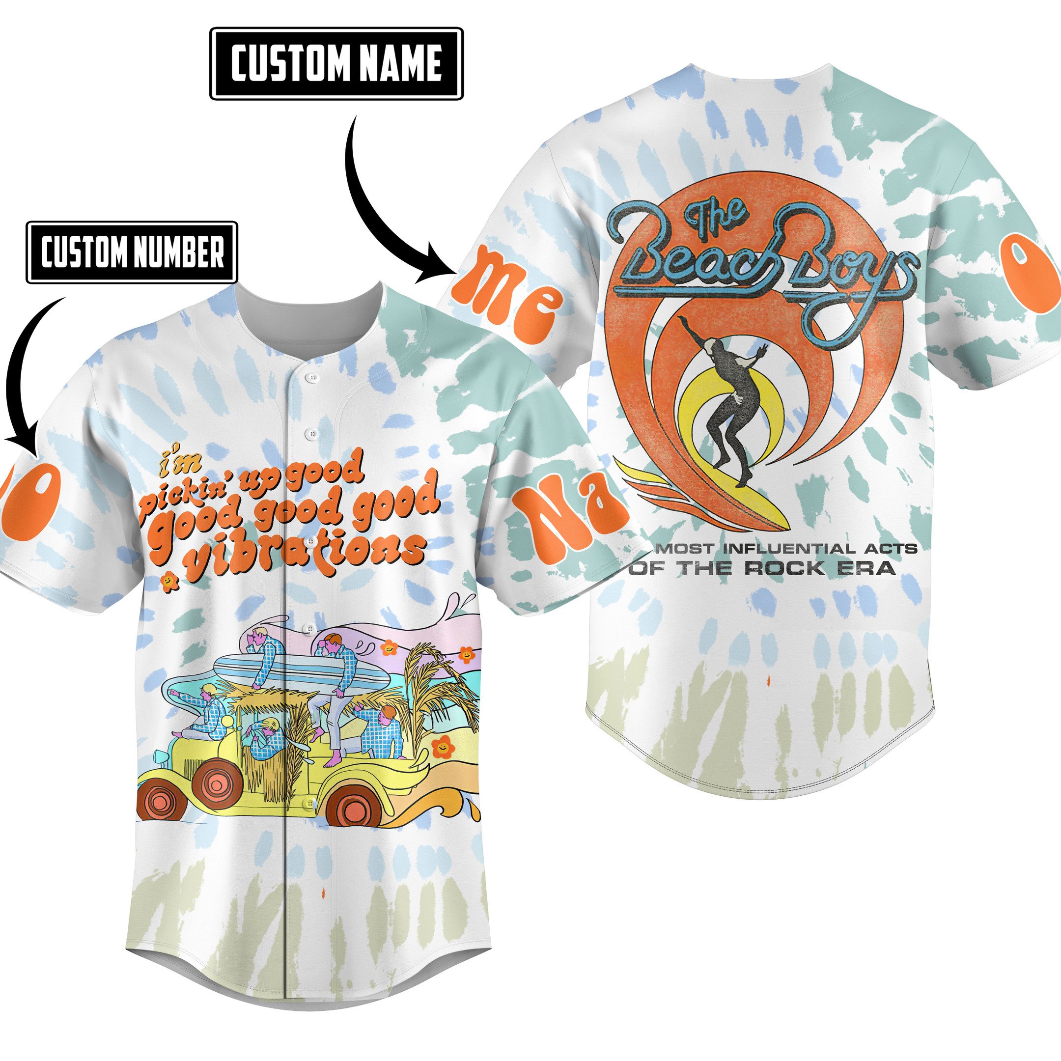 The Beach Boys Baseball Jersey For Fans