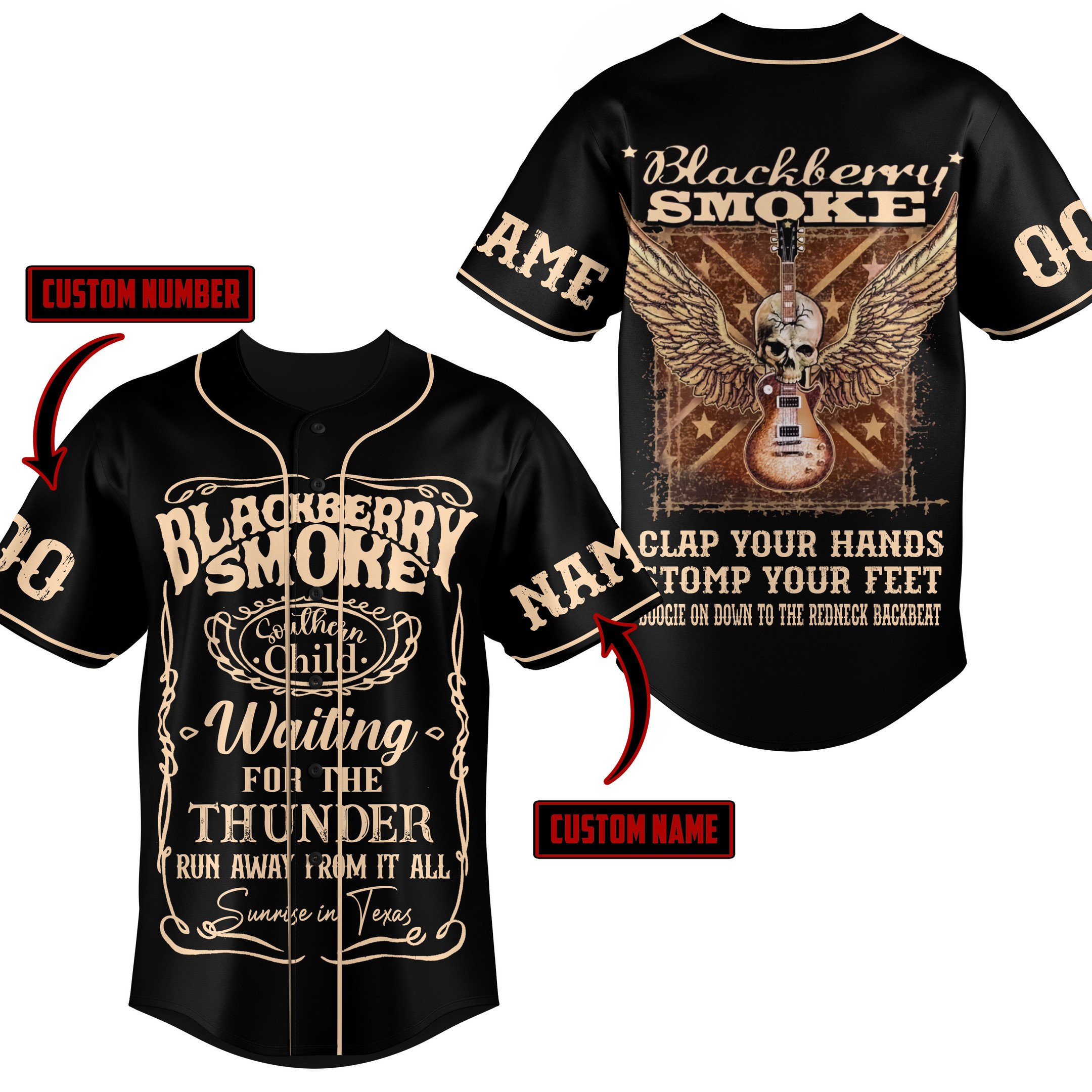 Blackberry Smoke Baseball Jersey For Fans