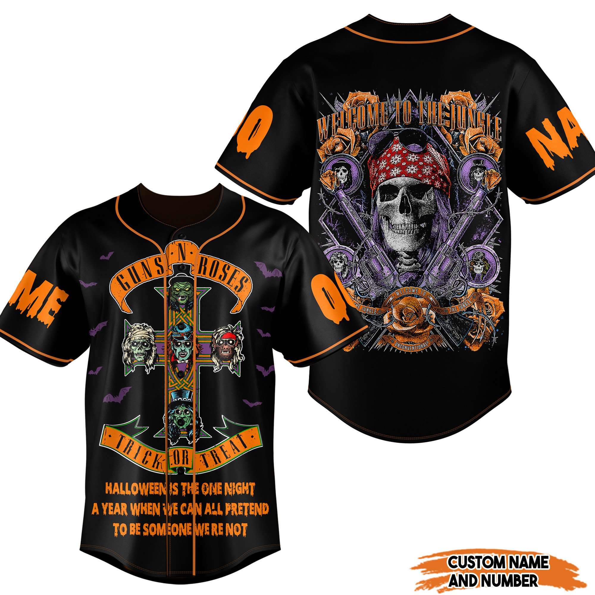 Guns N?Roses Baseball Jersey For Fans