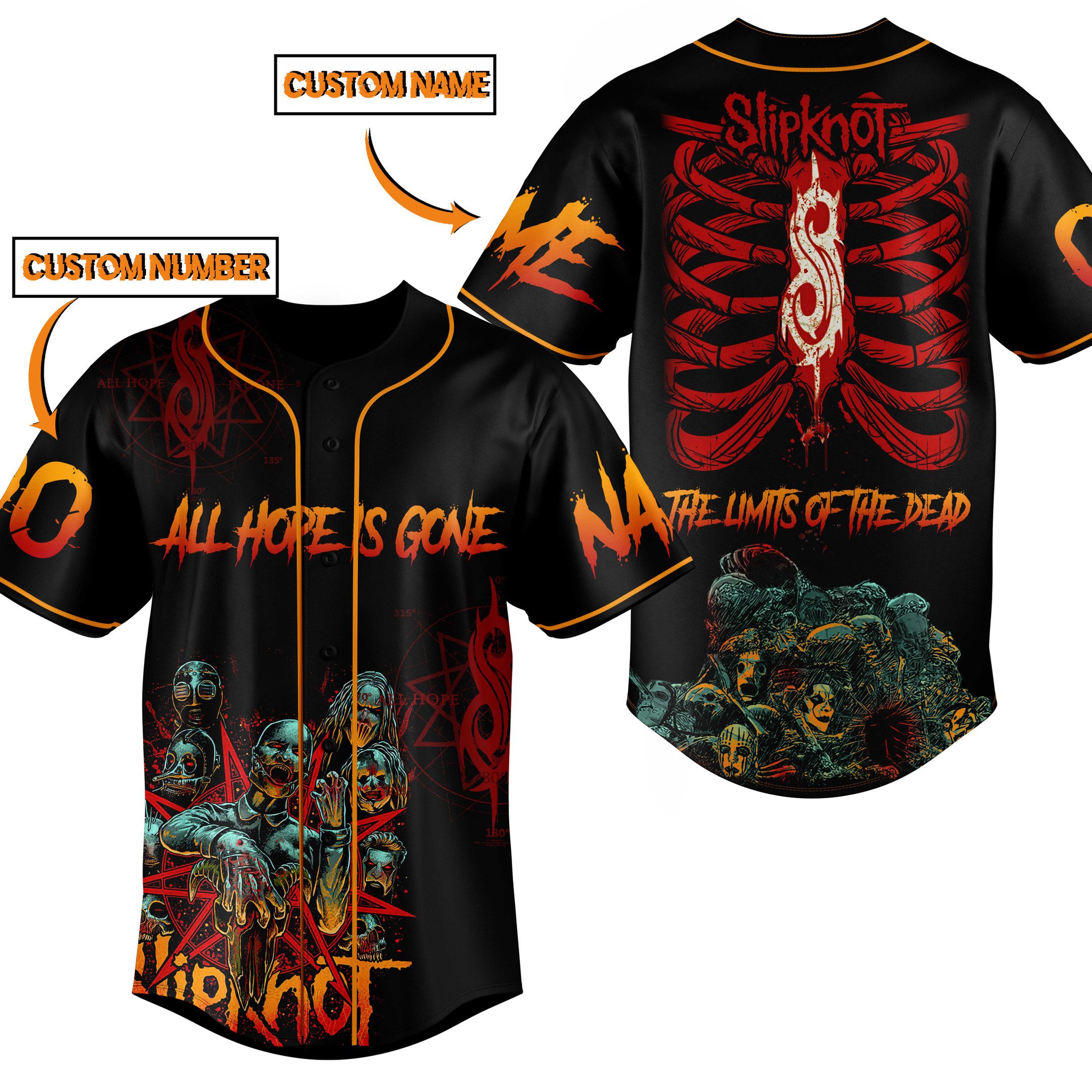 Slipknot Baseball Jersey For Fans