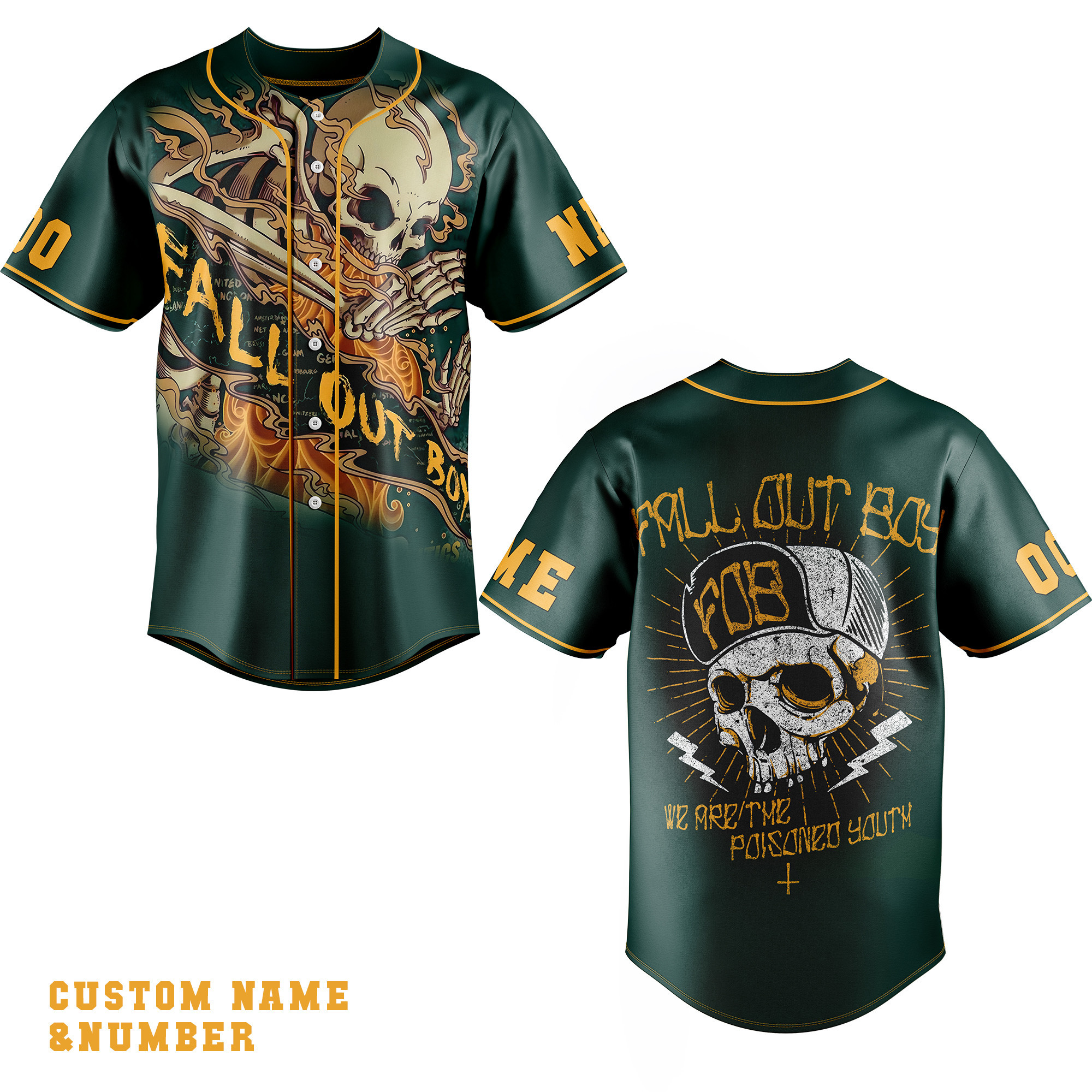 Fall Out Boy Baseball Jersey For Fans