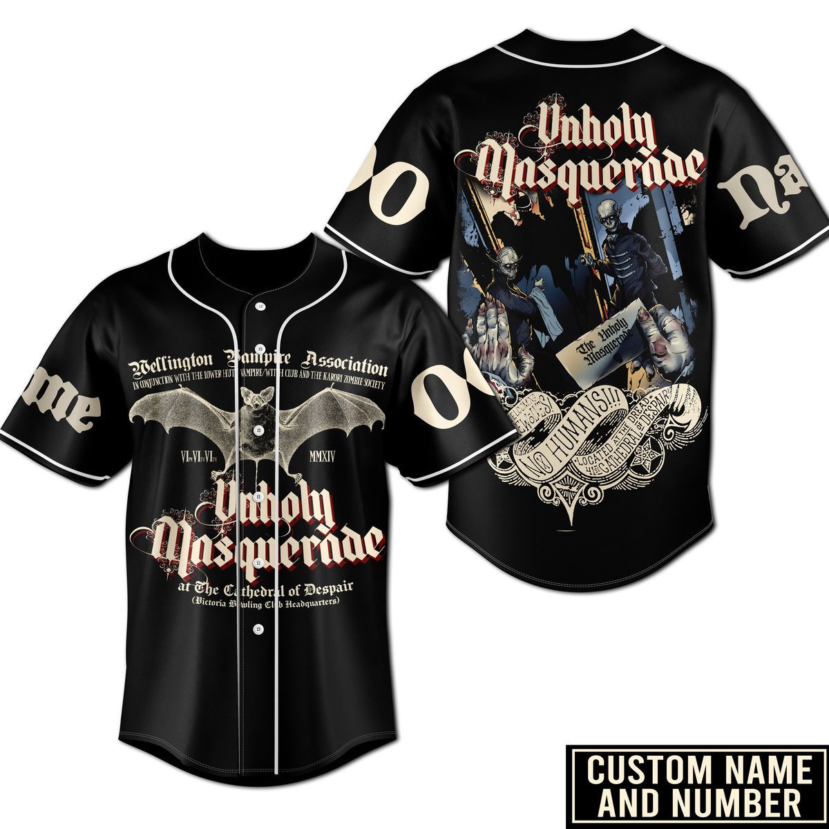 The Unholy Masquerade Baseball Jersey For Fans
