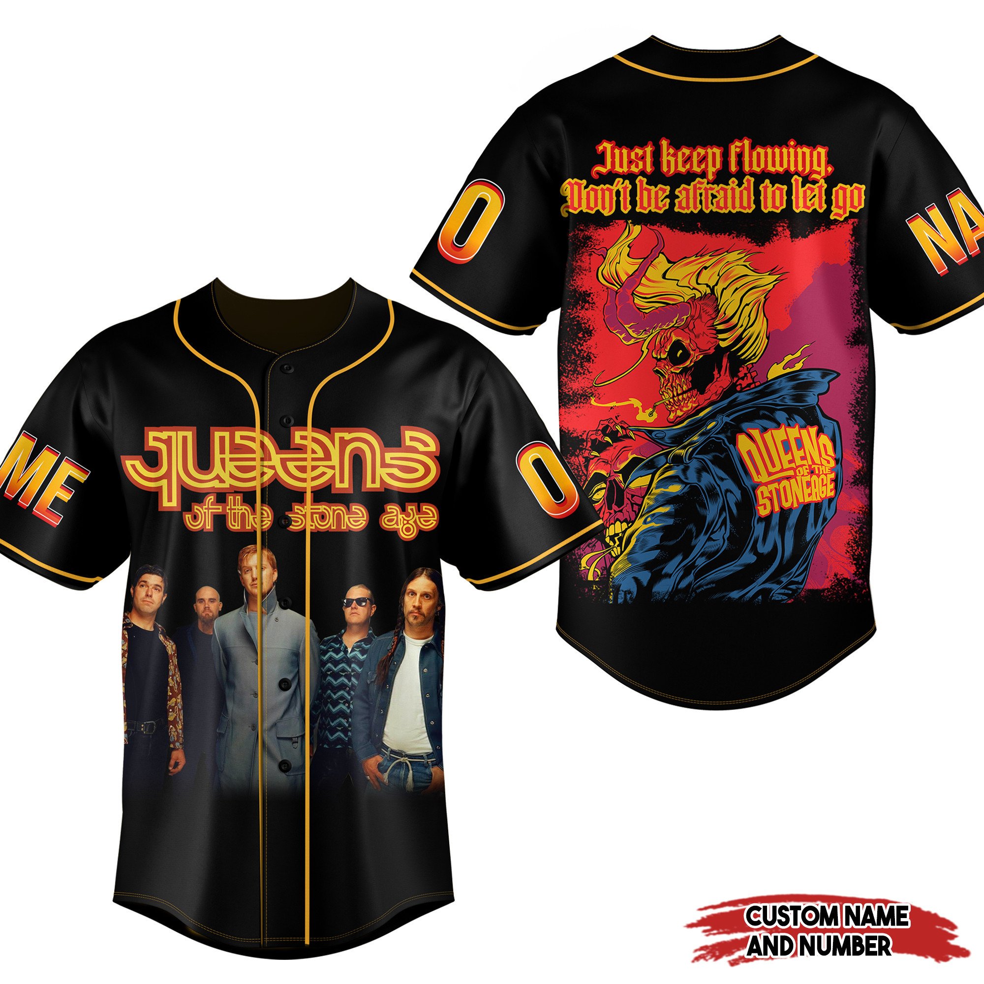 Queens Of The Stone Age Baseball Jersey For Fans