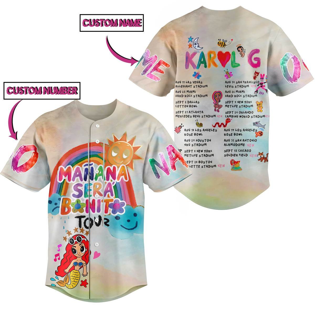 Karol G Baseball Jersey For Fans