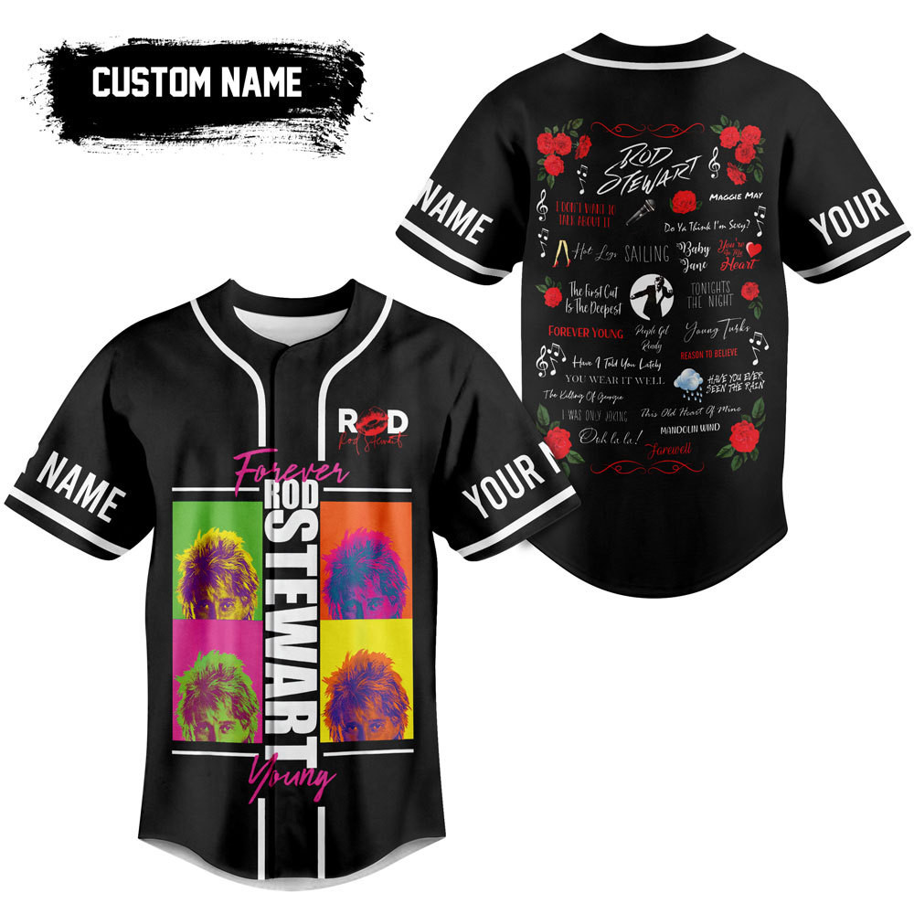 Rod Stewart Baseball Jersey For Fans