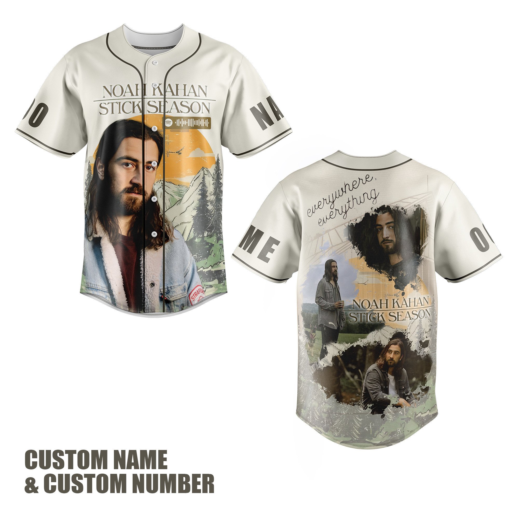 Noah Kahan Baseball Jersey For Fans