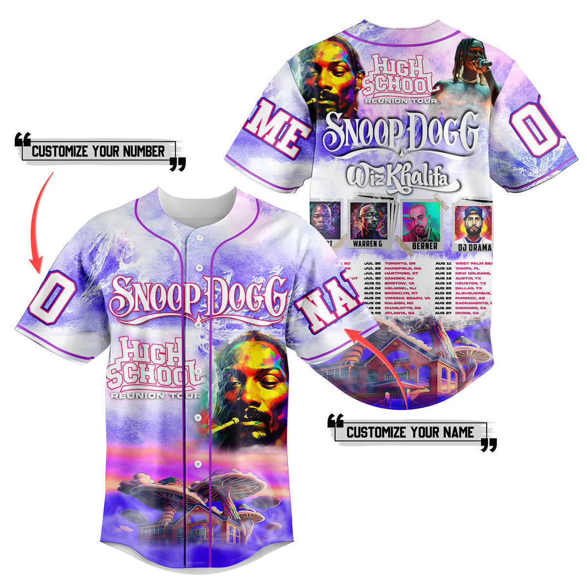 Snoop Dogg Baseball Jersey For Fans