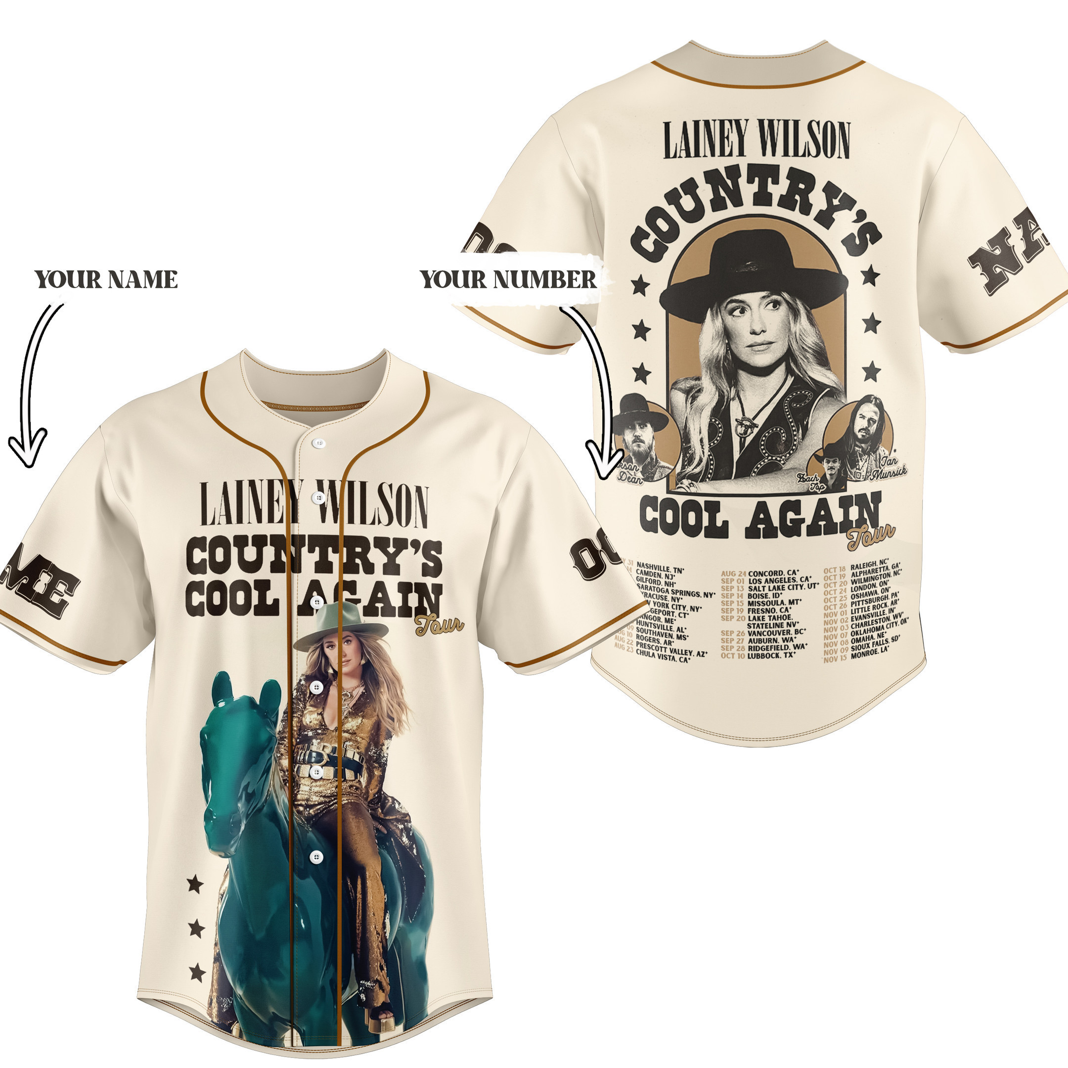 Lainey Wilson Baseball Jersey For Fans