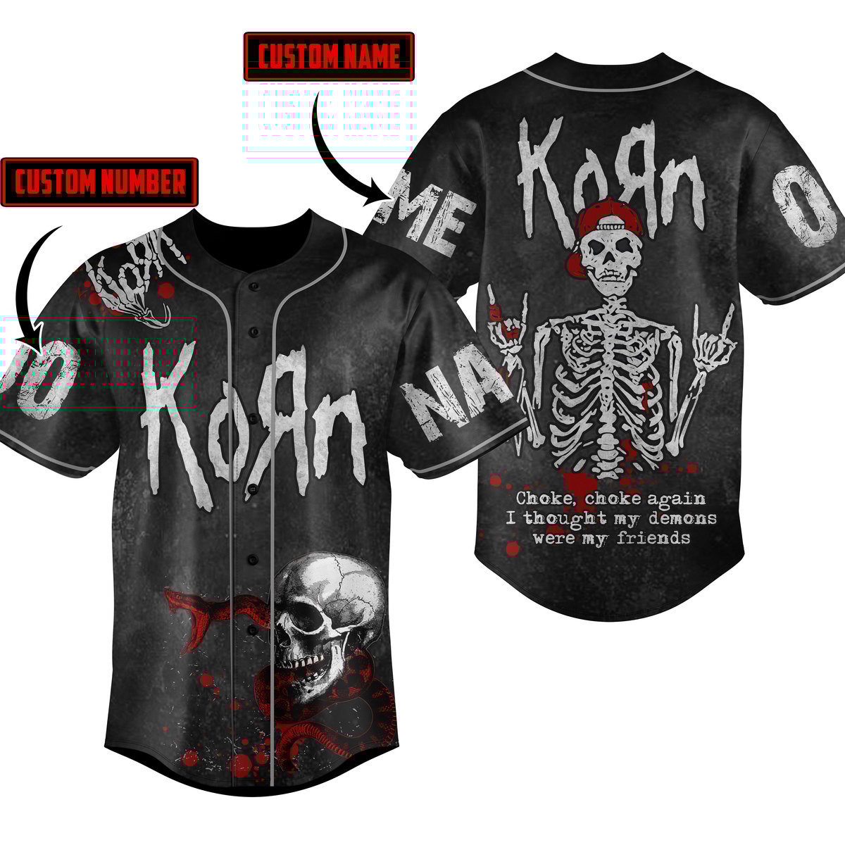 Korn Baseball Jersey For Fans