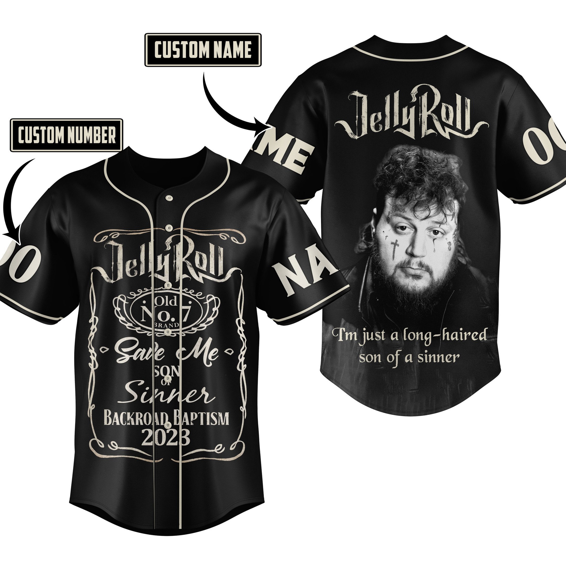 Jelly Roll Baseball Jersey For Fans