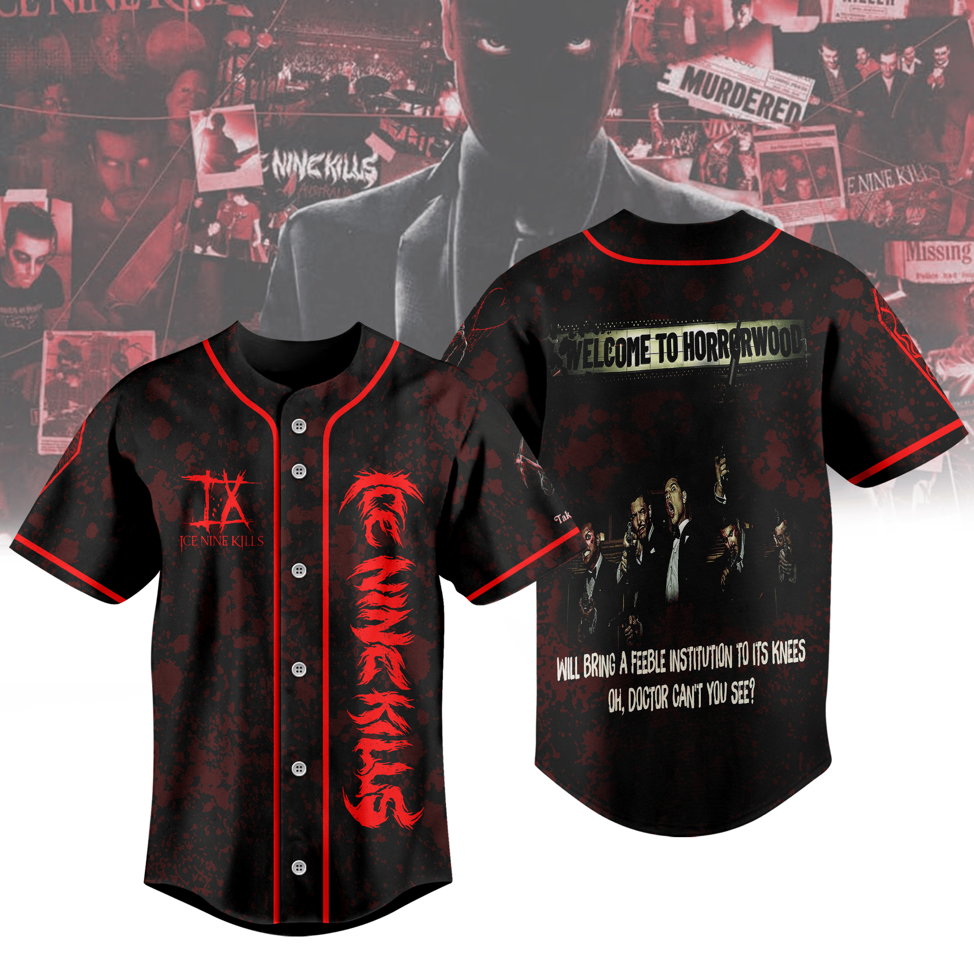 Ice Nine Kills Baseball Jersey For Fans