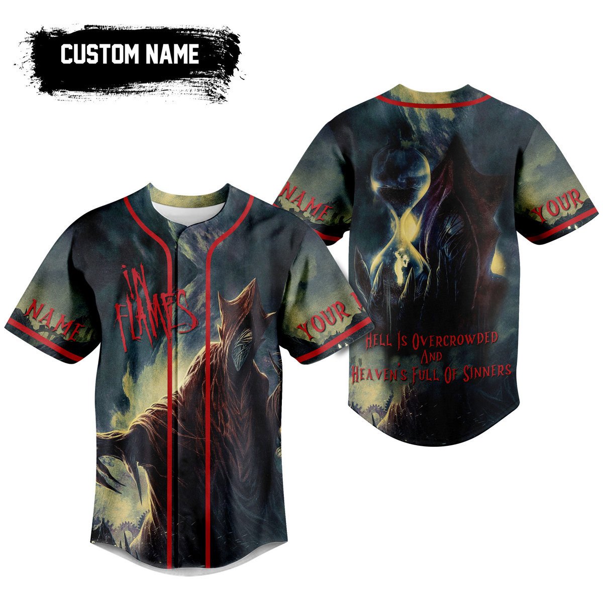 In Flames Baseball Jersey For Fans