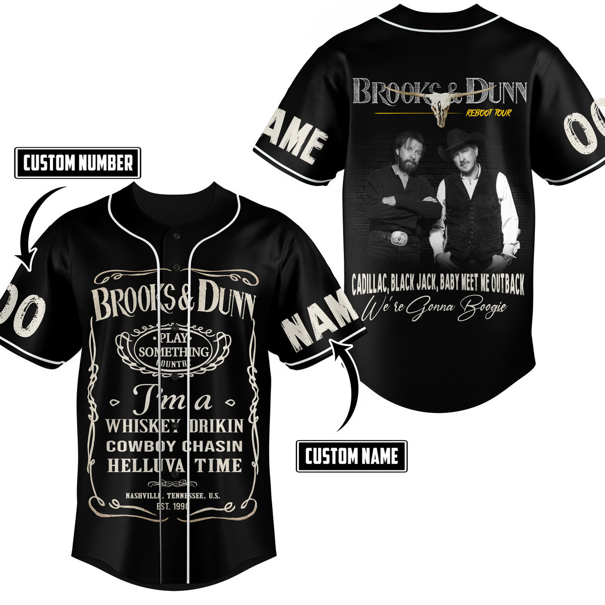 Brooks & Dunn Baseball Jersey For Fans